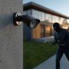 CEE Zestaw dwóch atrap kamer tubowych IR1800 BT diody IR LED, zasilanie 2xAA, czarne, ABS
